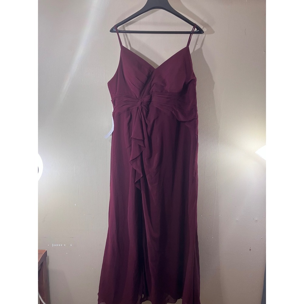 NWT AZAZIE Emerald Bridesmaid Dress Cabernet Sz A22 Style 34787 Formal‎ Gown